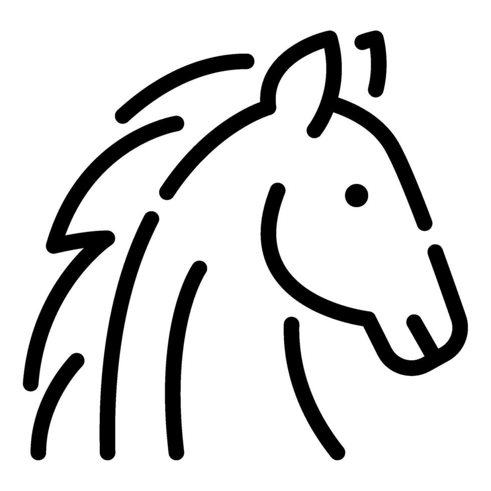 paard icoon illustratie voor web, app, infografisch, enz vector