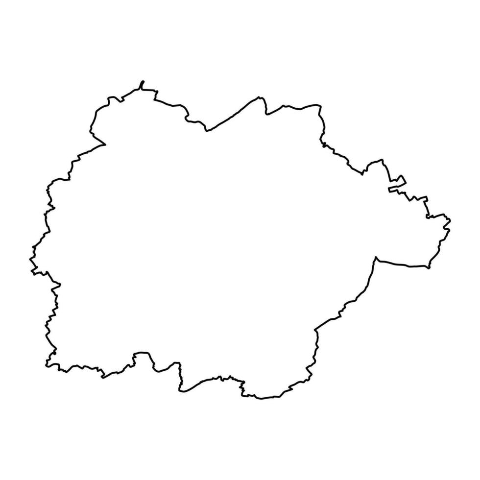 meersch kanton kaart, administratief divisie van luxemburg. vector illustratie.