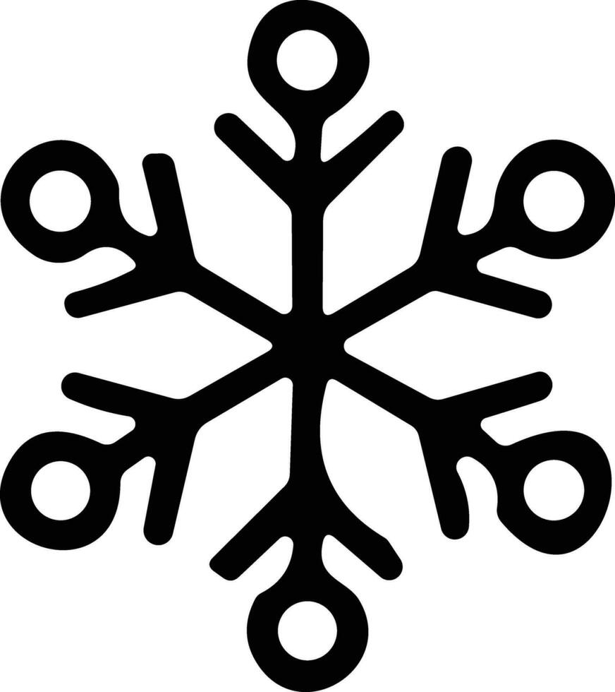 sneeuwvlokken dun lijn icoon. gemakkelijk sneeuwvlok, voor rapport, presentatie, diagram, web ontwerp. ijs symbool vector