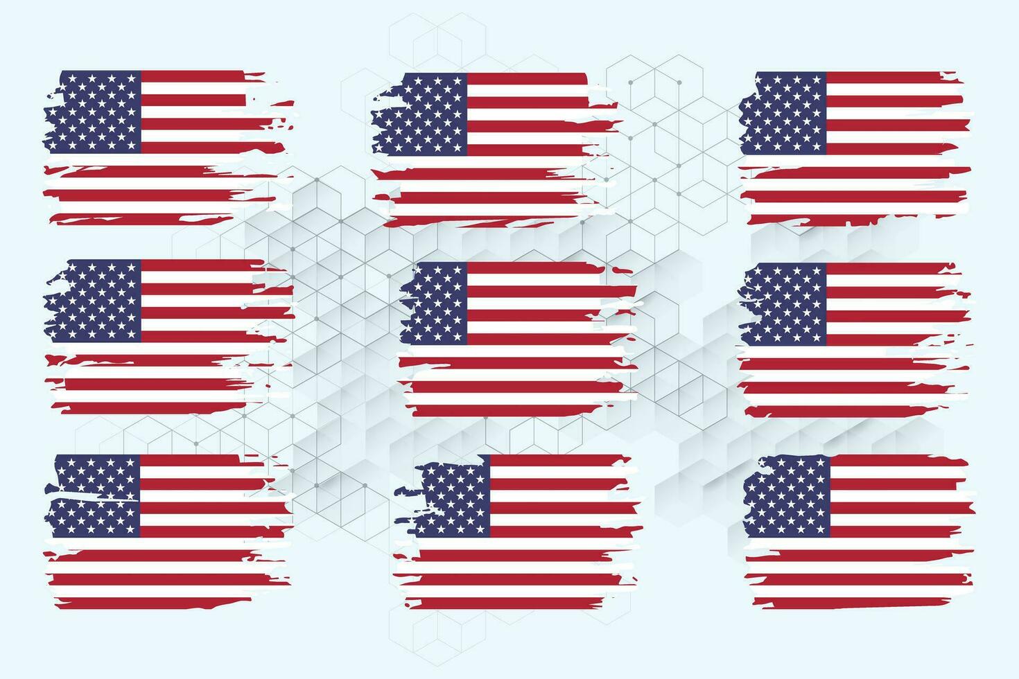 Amerikaans vlag silhouet, grunge Verenigde Staten van Amerika vlag reeks vector, grunge, vlag, silhouet, onafhankelijkheid, juli, 4e van juli, 4e juli, vlag silhouet vector