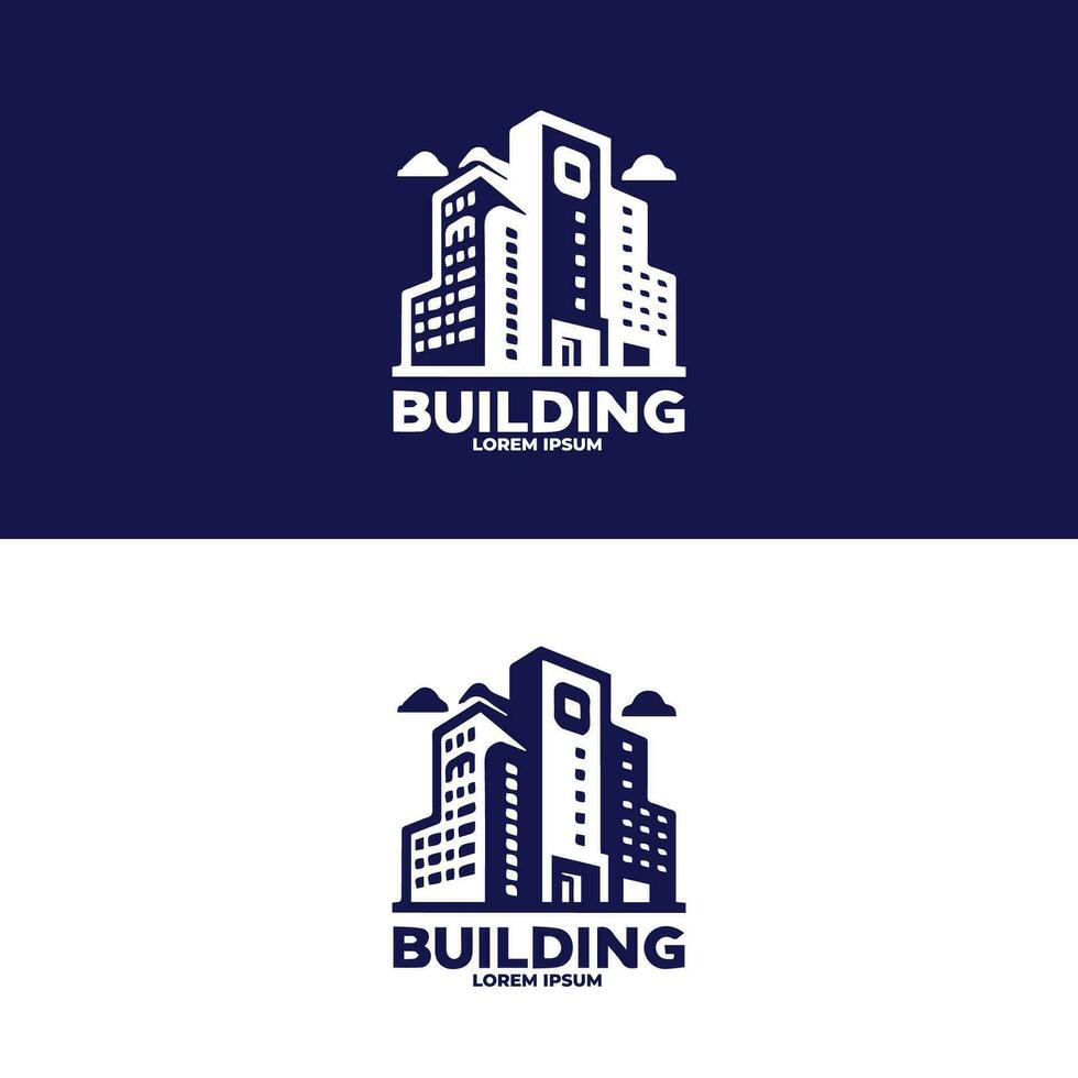 gebouw icoon. met huis, kantoor, bank, school, hotel, winkel, Universiteit en ziekenhuis pictogrammen. solide icoon verzameling. vector illustratie.