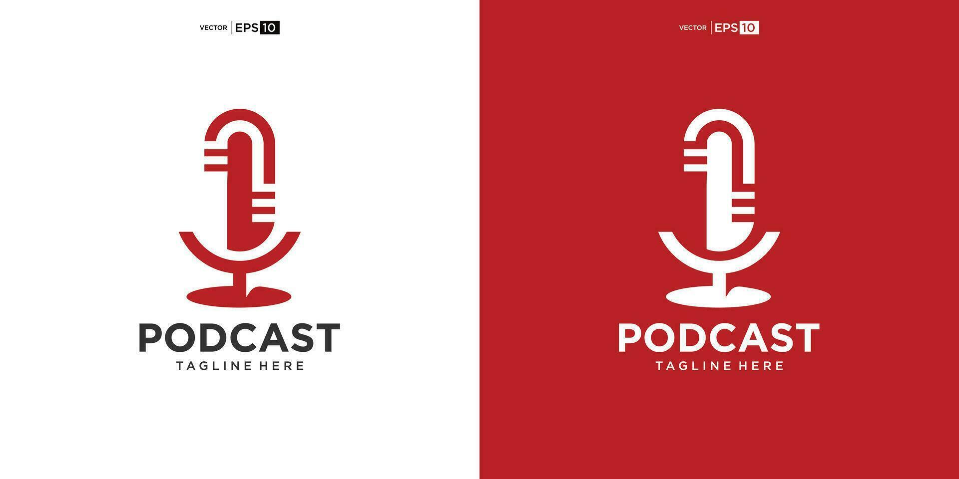 podcast- of radiologo-ontwerp met microfoon vector