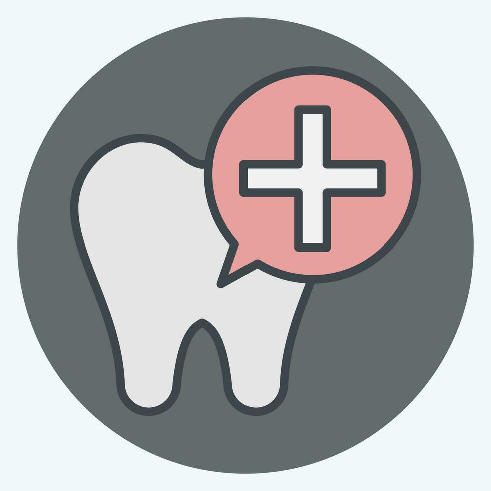 icoon tandheelkundig implantaten. verwant naar tandheelkundig symbool.kleur maat stijl. gemakkelijk ontwerp bewerkbaar. gemakkelijk illustratie vector