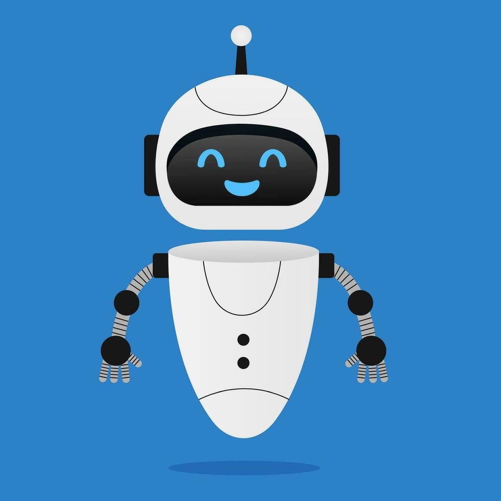 Chatbot neurale netwerk, ai servers en robots technologie. schattig Chatbot ai karakter. vector