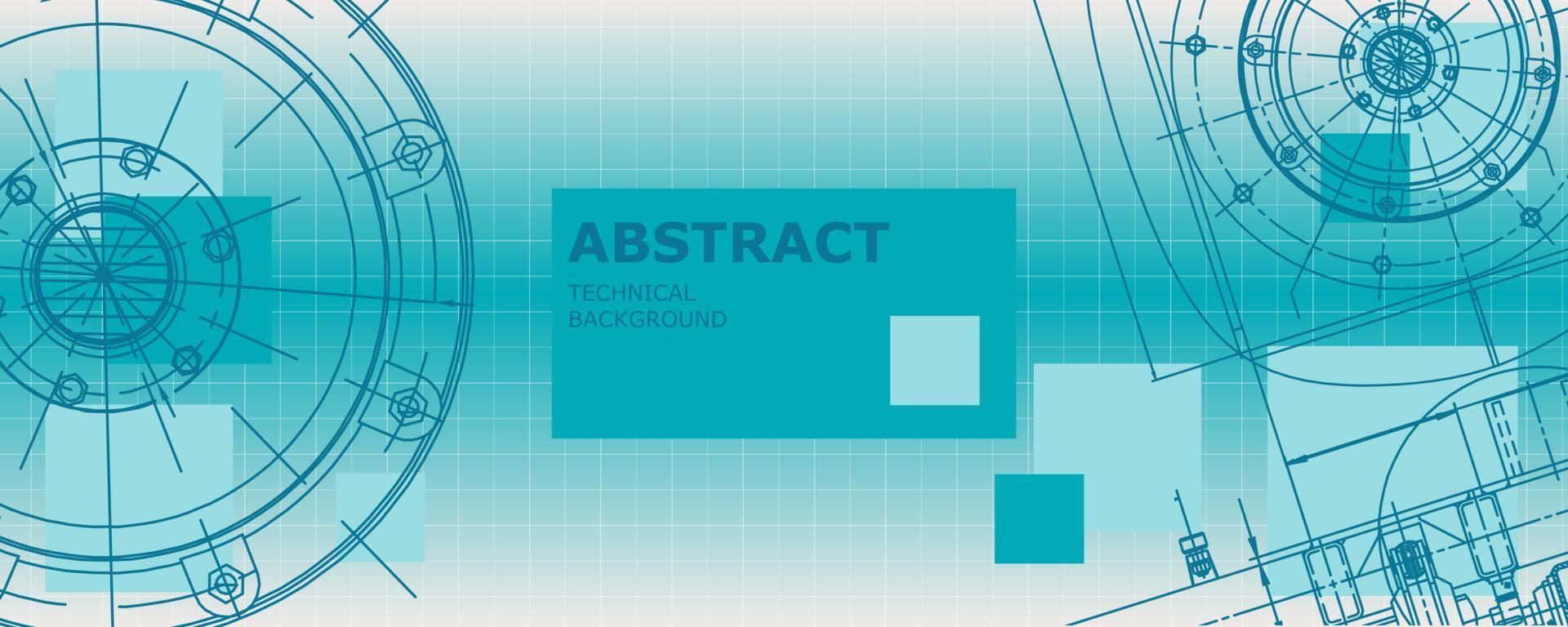 abstracte achtergrond concept mechanische engineering tekening. technisch behang vector