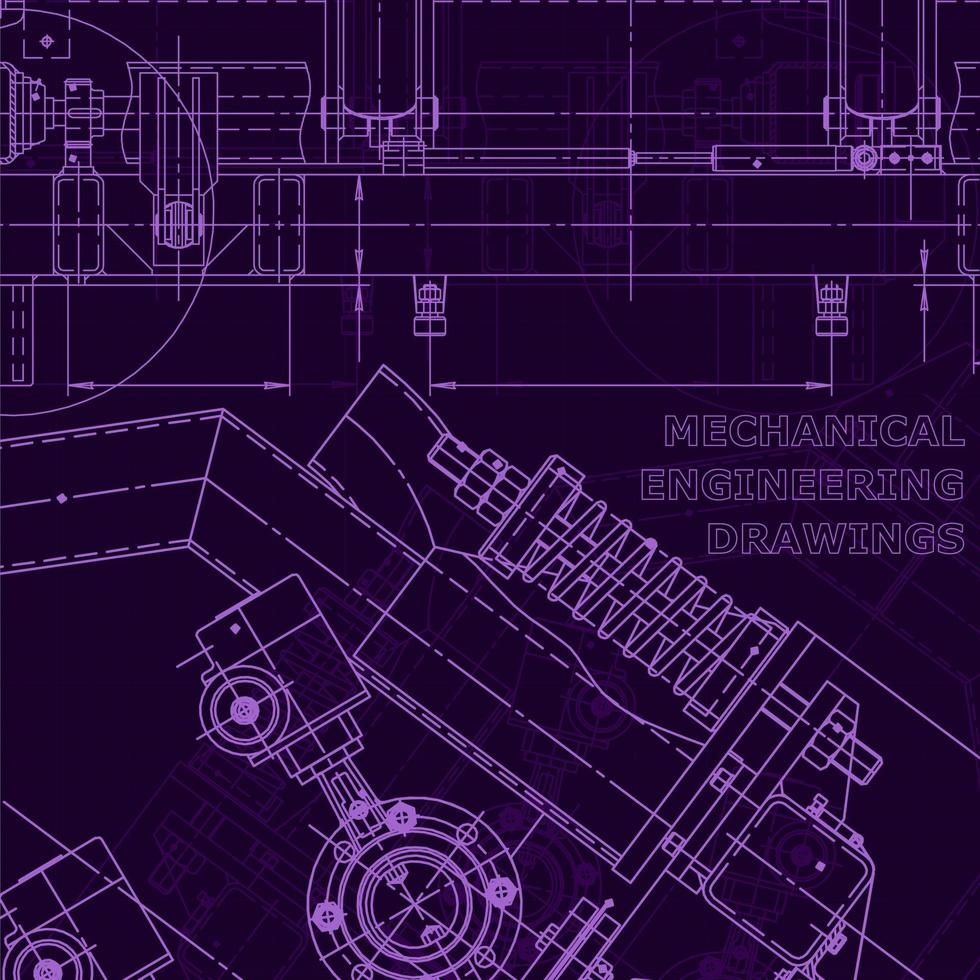 blauwdruk, schets. vector technische illustratie