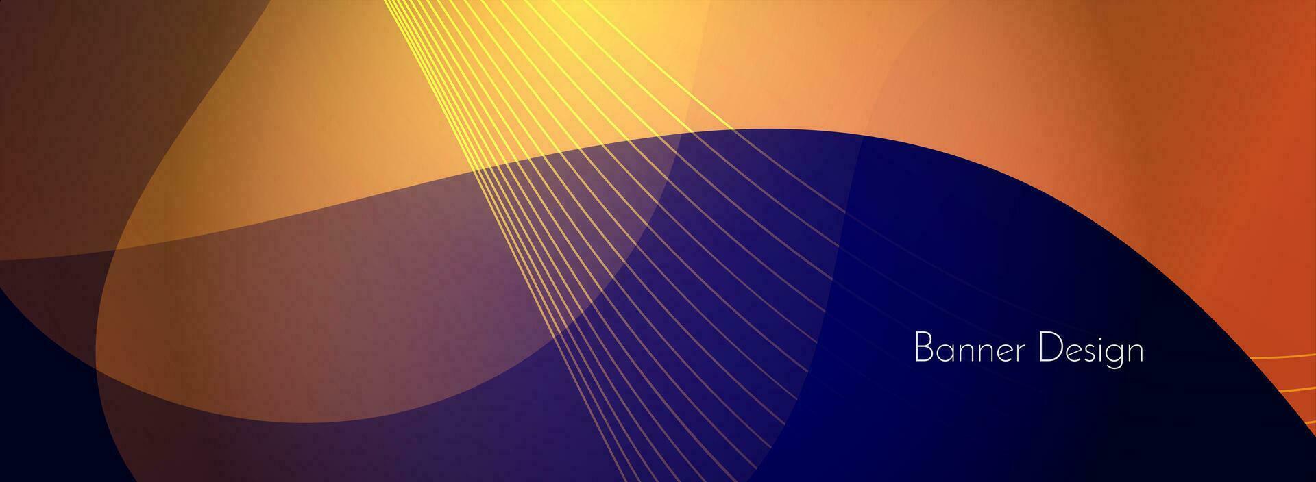 abstract meetkundig blauw en geel dynamisch elegant modern vorm patroon kleurrijk achtergrond vector