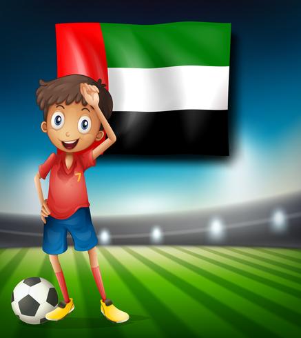 Verenigde Arabische Emiraten voetbalspeler vector