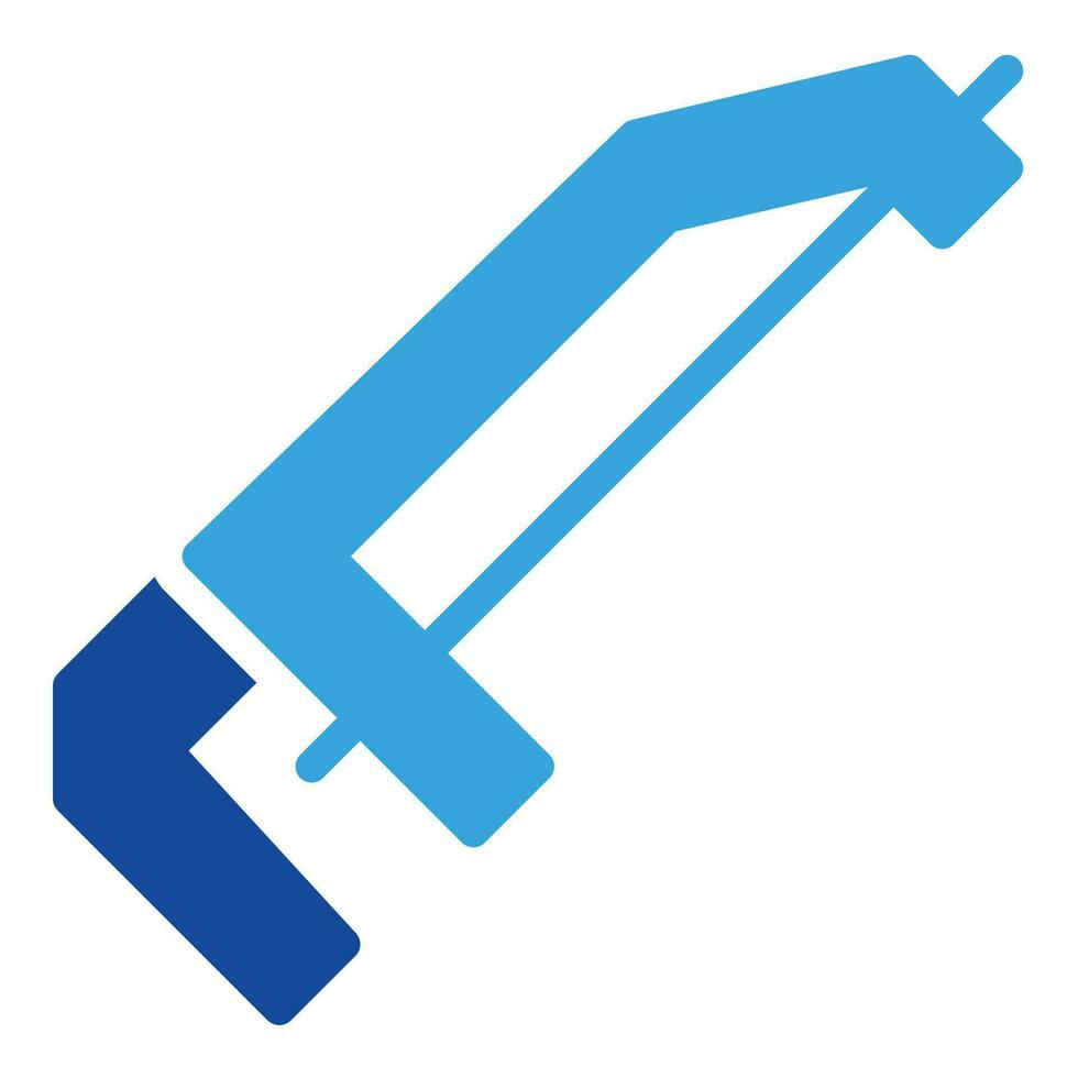 handzaag icoon of logo illustratie glyph stijl vector