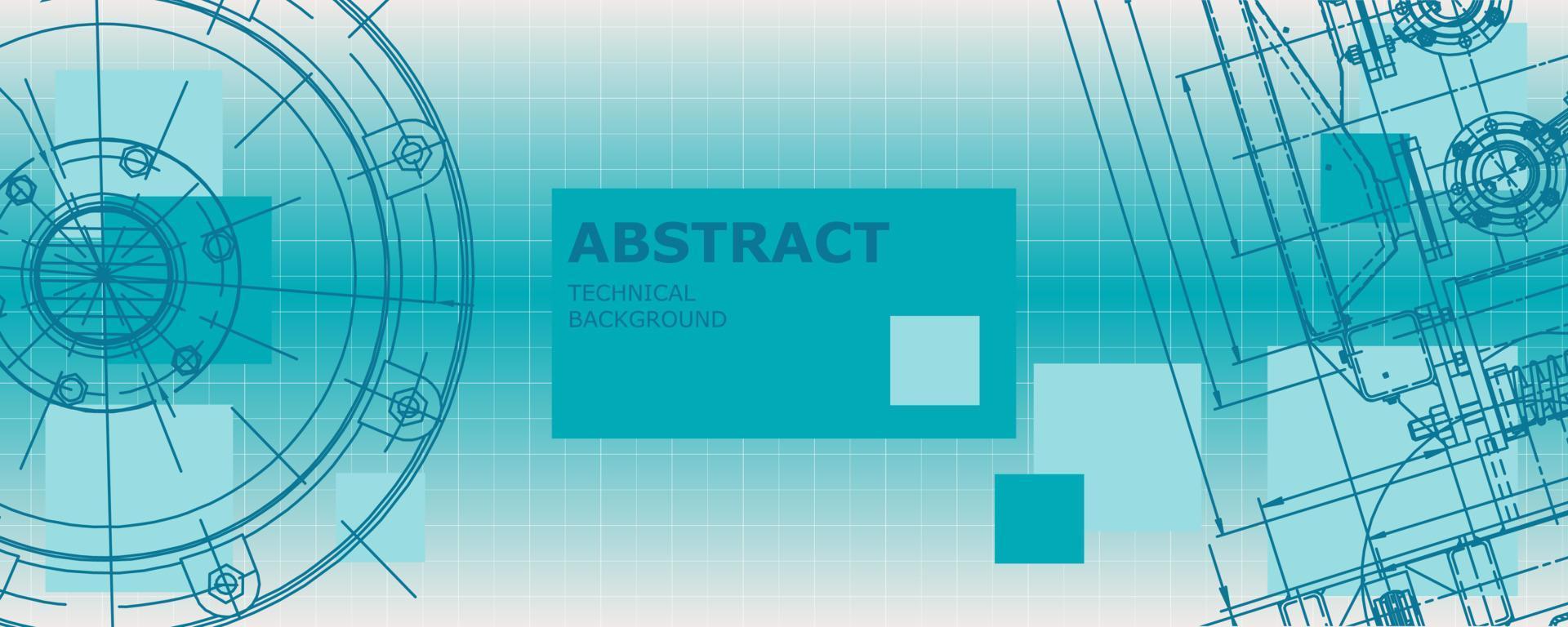 abstracte achtergrond concept mechanische engineering tekening. technisch behang vector