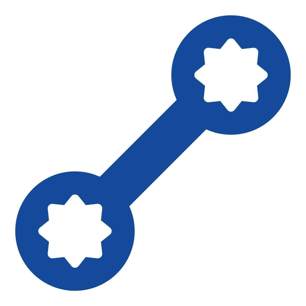 moersleutel icoon of logo illustratie glyph stijl vector