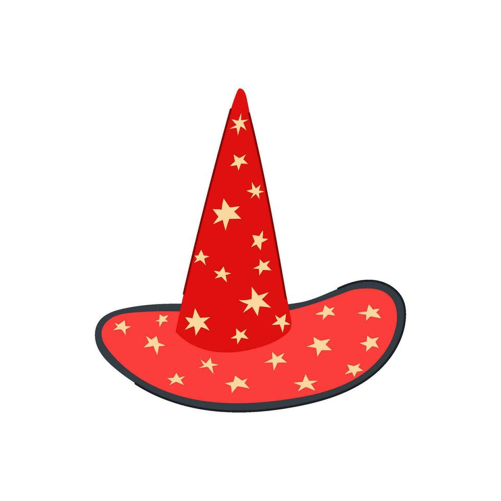 magie goochelaar hoed tekenfilm vector illustratie