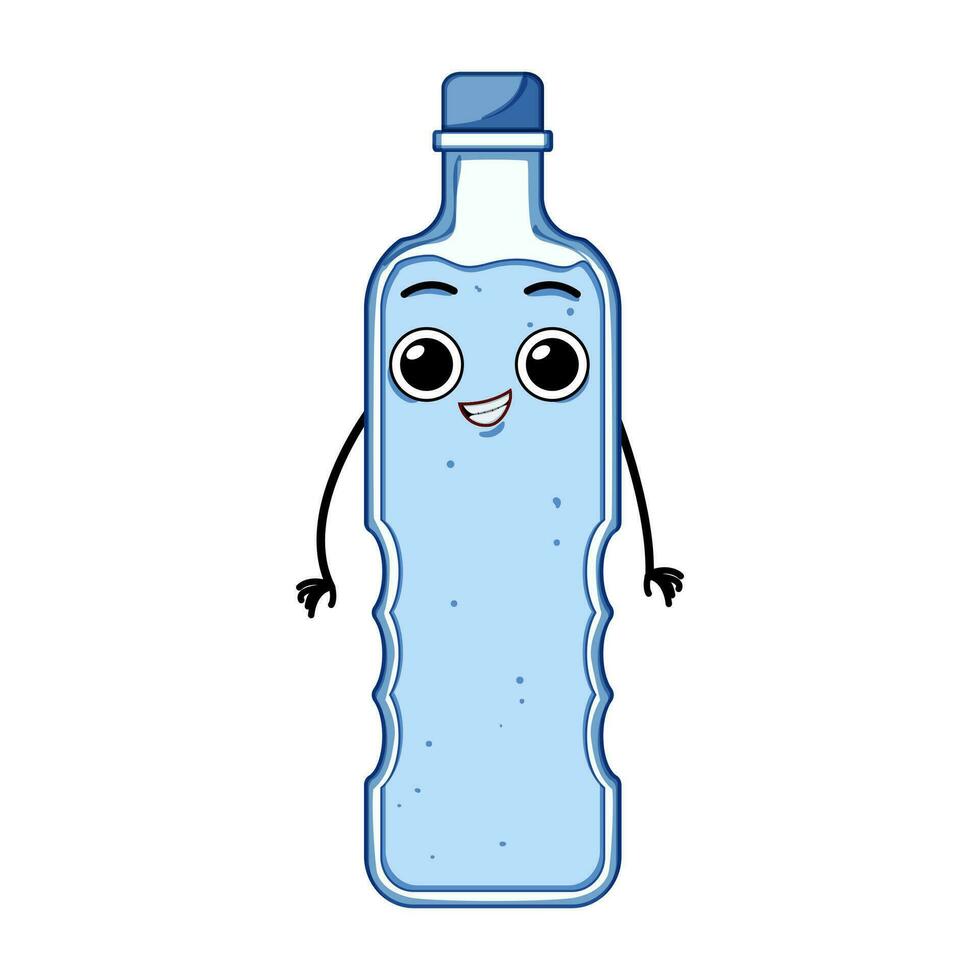 recycle water eco karakter tekenfilm vector illustratie