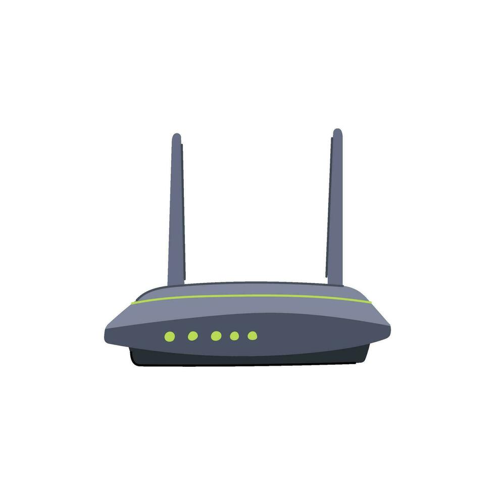 modem router tekenfilm vector illustratie