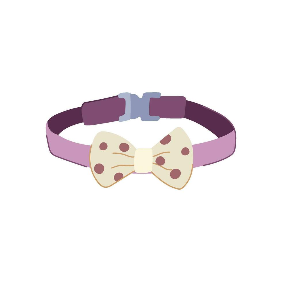 puppy huisdier halsband tekenfilm vector illustratie