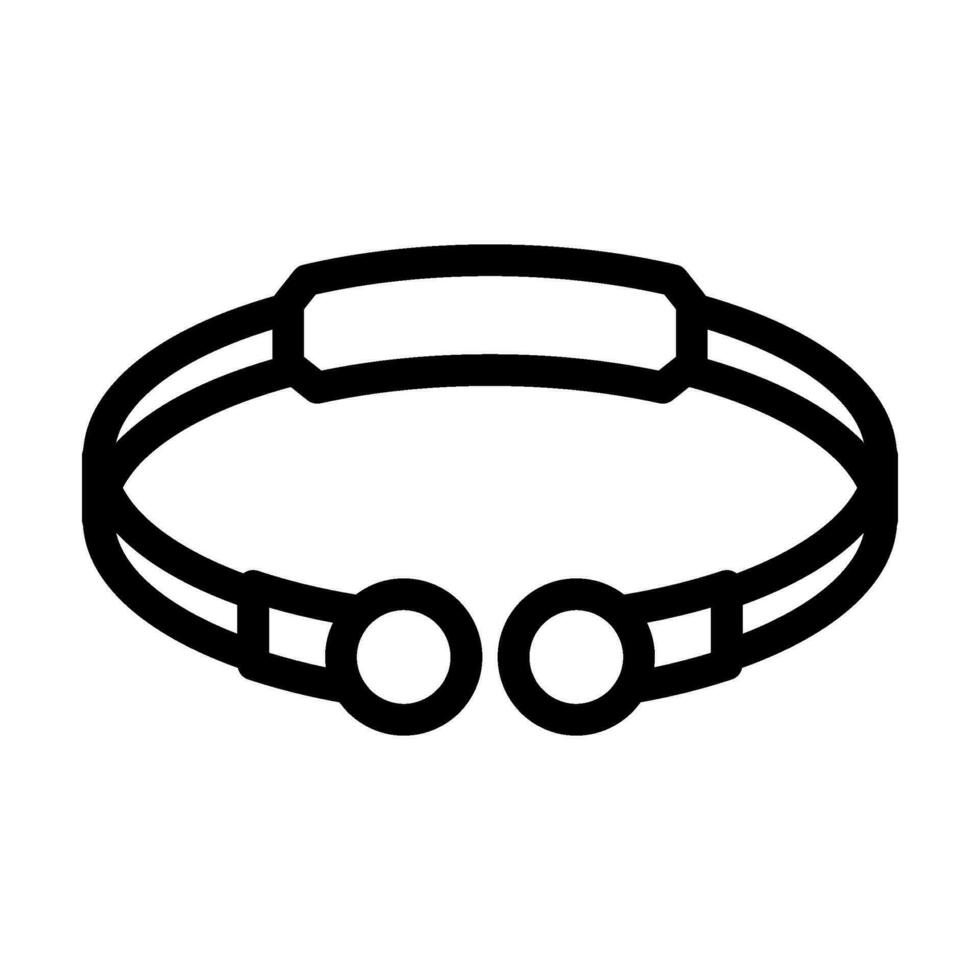 armband sieraden lijn icoon vector illustratie