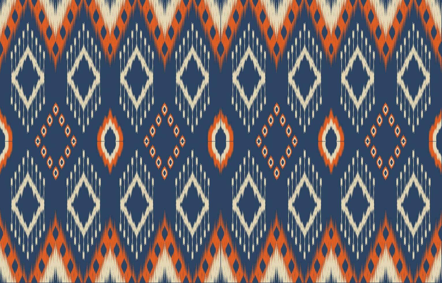 etnisch abstract ikat kunst. aztec ornament afdrukken. meetkundig etnisch patroon naadloos kleur oosters. ontwerp voor achtergrond ,gordijn, tapijt, behang, kleding, inpakken, batik, vector illustratie.