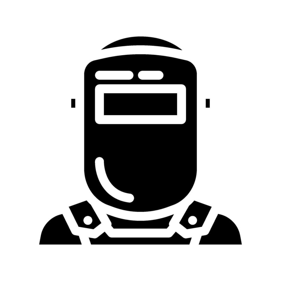 lassen masker gezicht glyph icoon vector illustratie