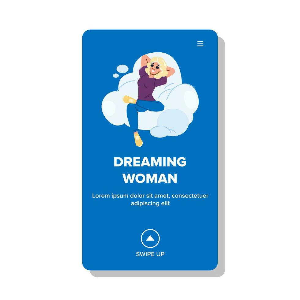 droom dromen vrouw vector