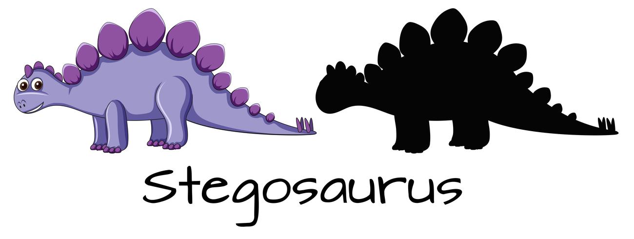 Verschillend ontwerp van dinosaurusreeks vector