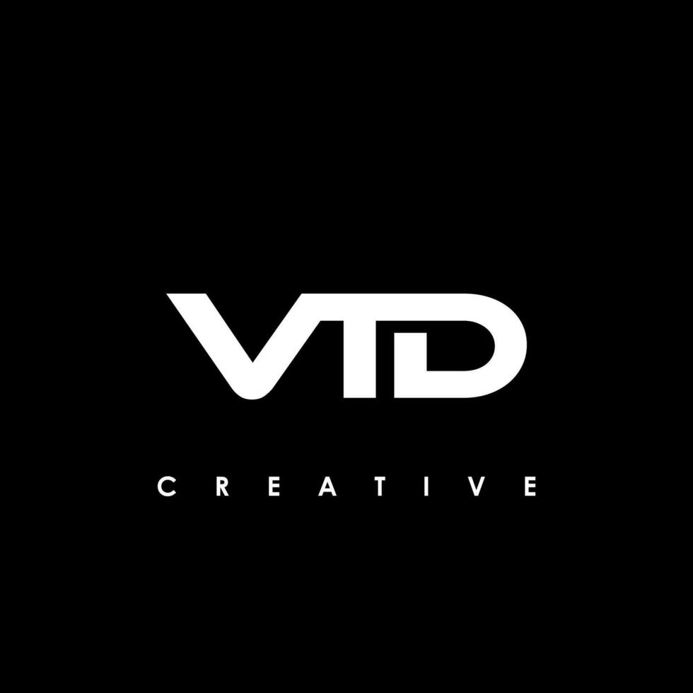 vtd brief eerste logo ontwerp sjabloon vector illustratie