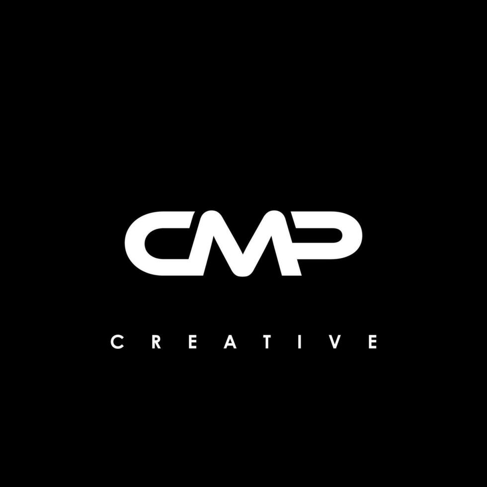 cmp brief eerste logo ontwerp sjabloon vector illustratie