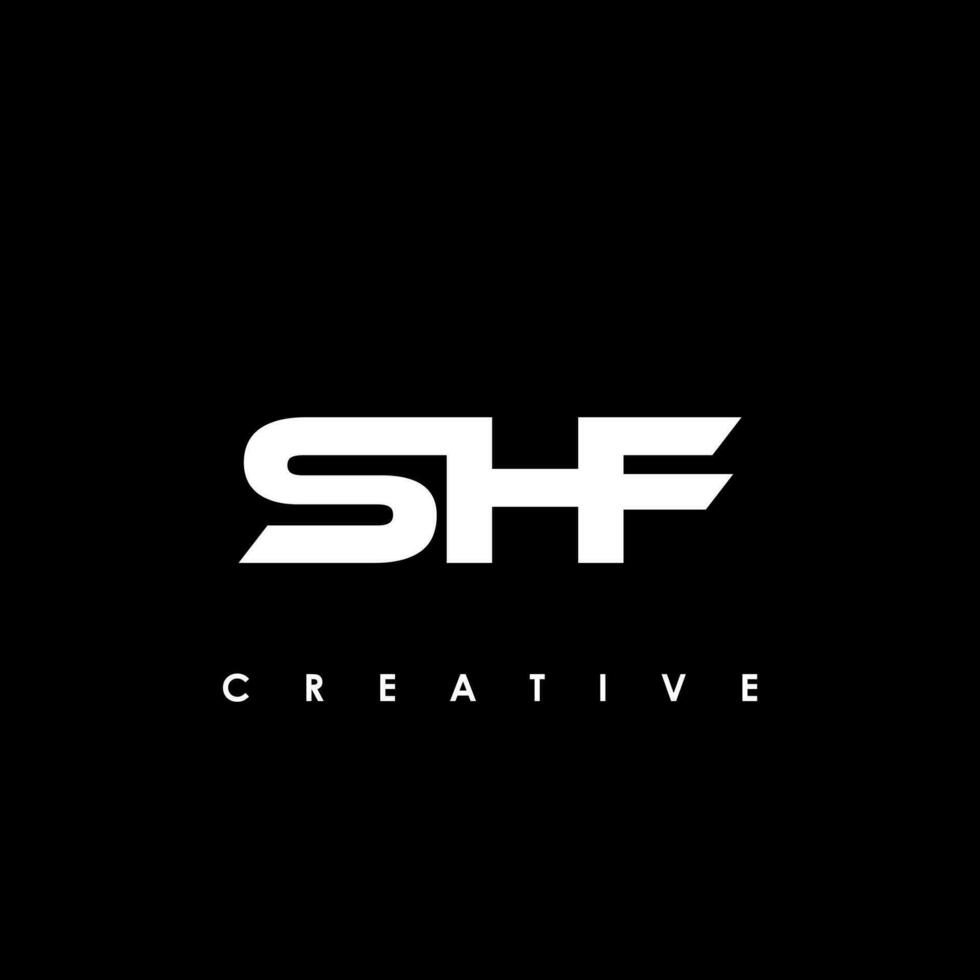 shf brief eerste logo ontwerp sjabloon vector illustratie