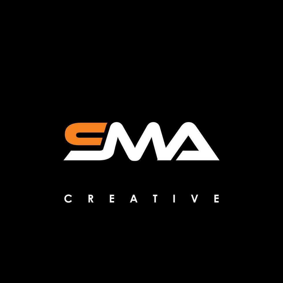 sma brief eerste logo ontwerp sjabloon vector illustratie