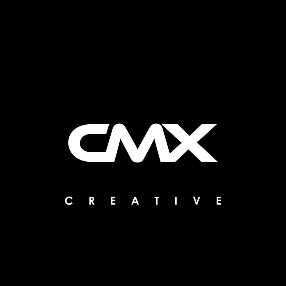 cmx brief eerste logo ontwerp sjabloon vector illustratie