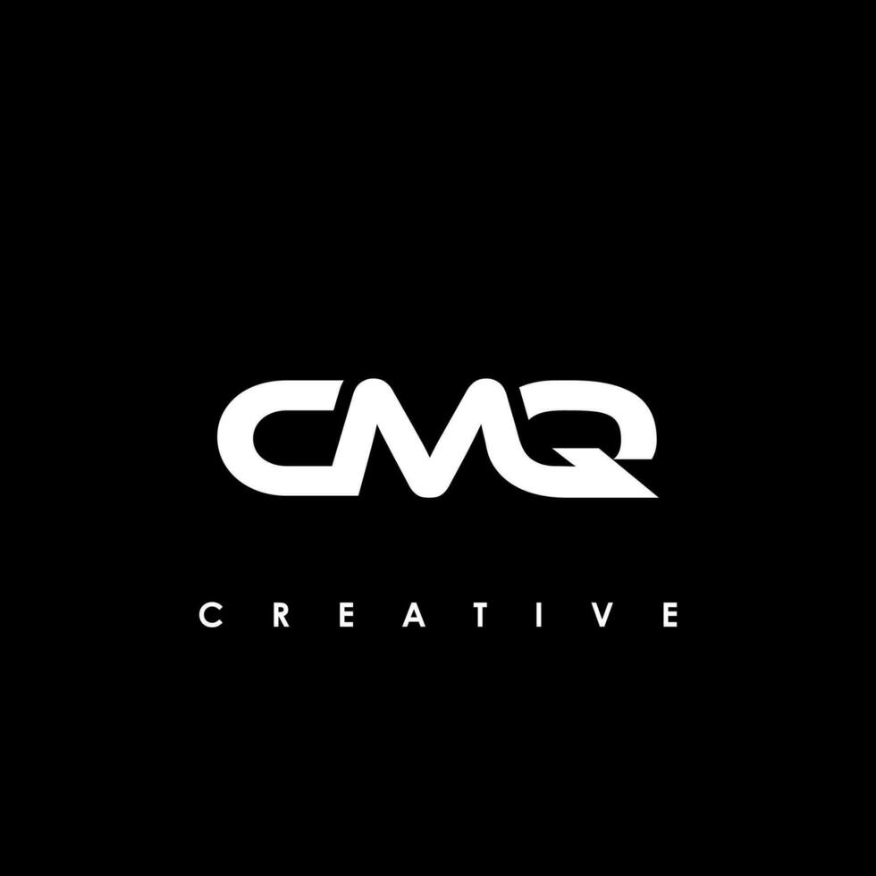 cmq brief eerste logo ontwerp sjabloon vector illustratie