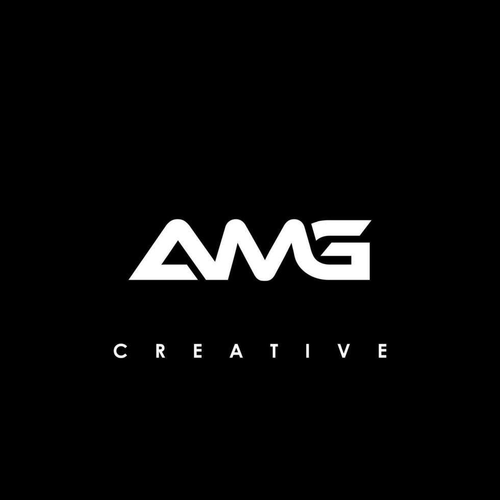 amg brief eerste logo ontwerp sjabloon vector illustratie