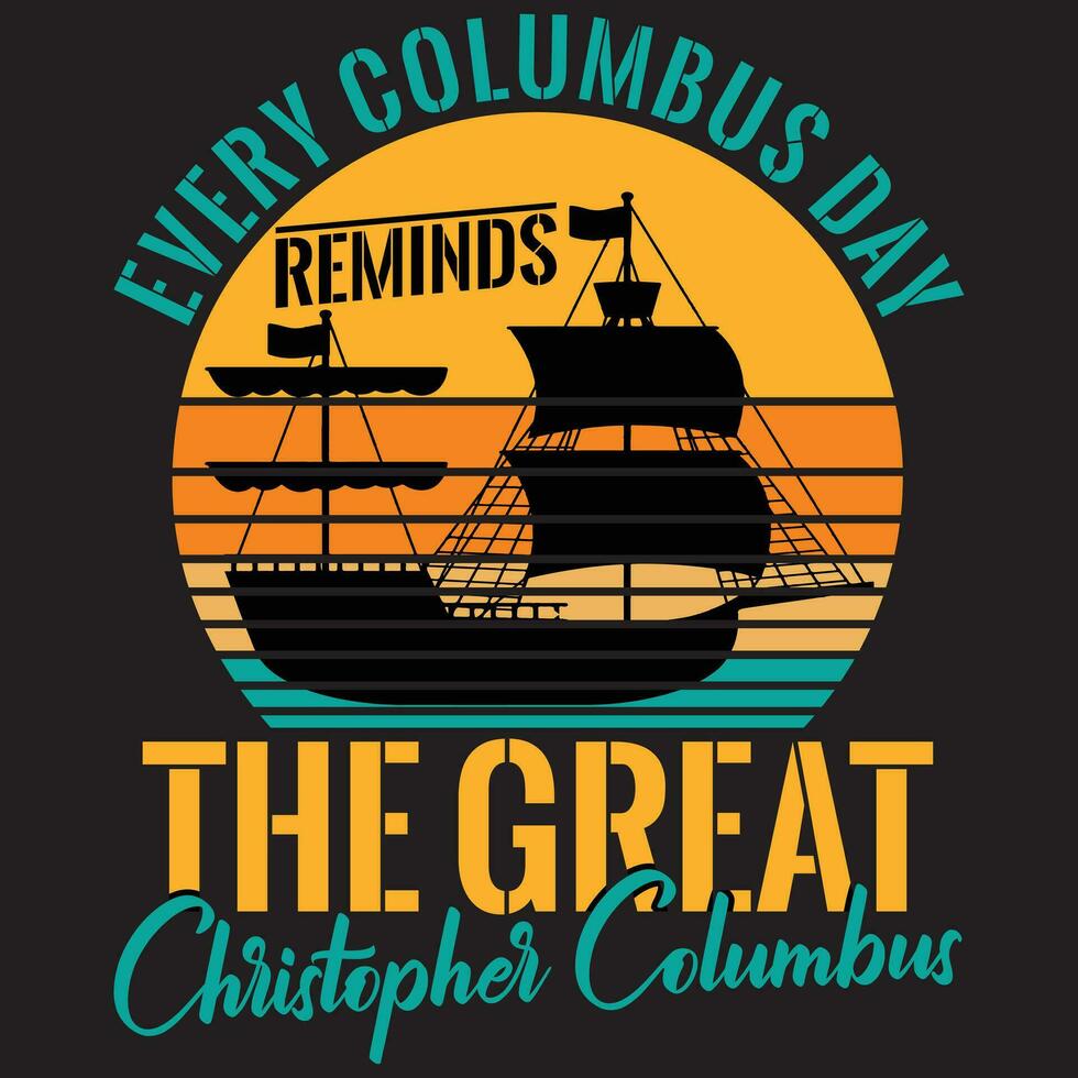 elke Columbus dag de groot, Columbus dag vector