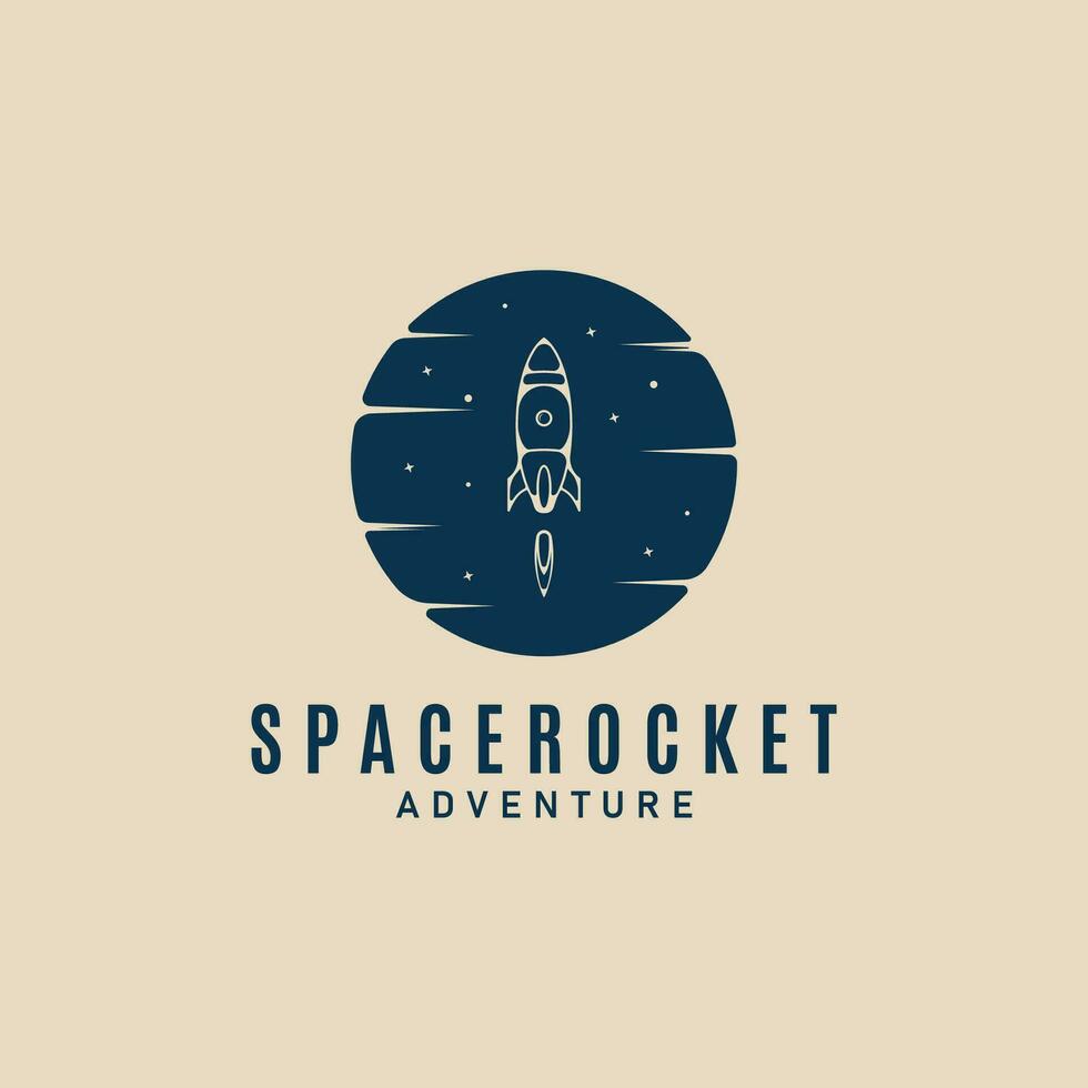 ruimte raket logo ontwerp, vector grafisch symbool icoon illustratie ontwerp sjabloon