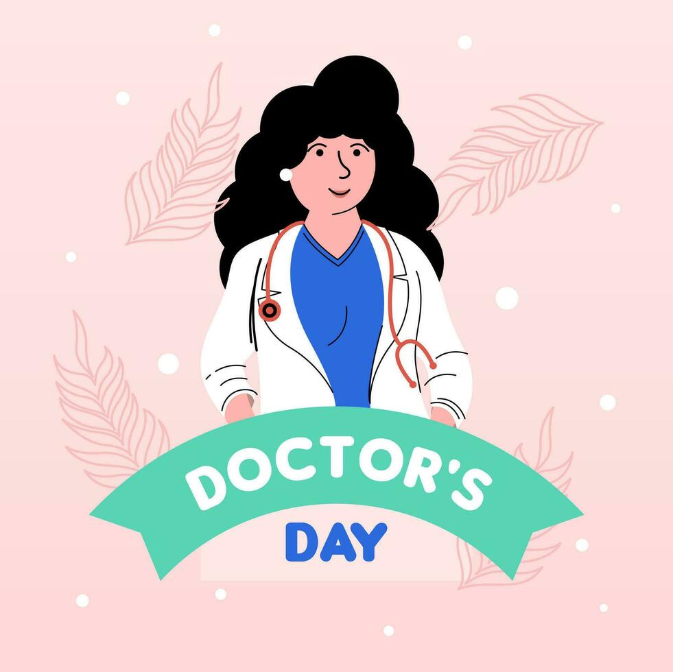 nationaal dokter dag illustratie achtergrond vector