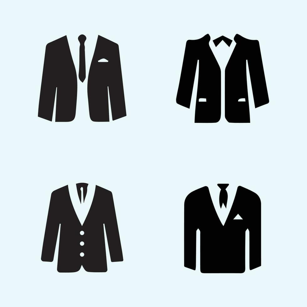 mans blazer jasje icoon vector illustratie