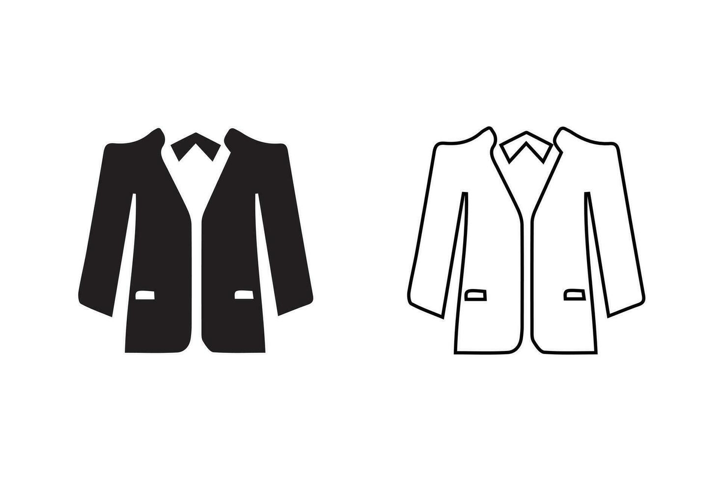 mans blazer jasje icoon vector illustratie