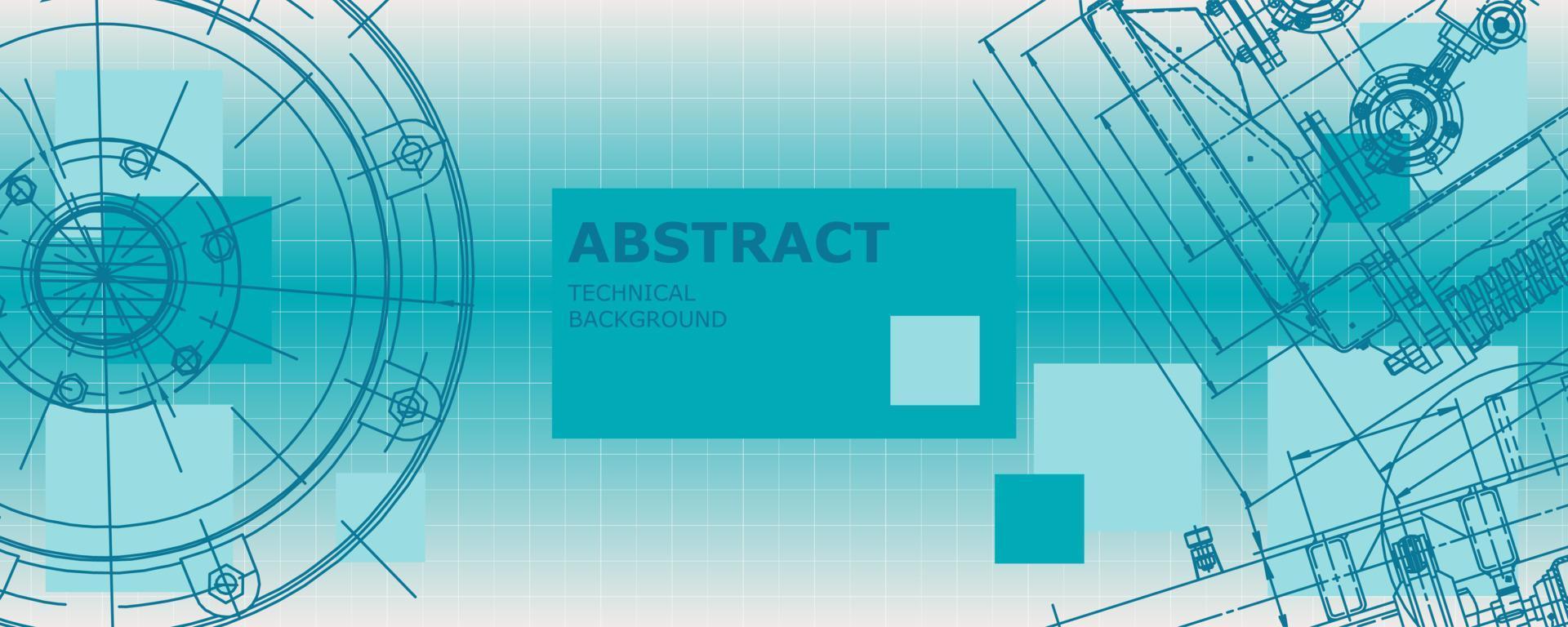 abstracte achtergrond concept mechanische engineering tekening. technisch behang vector