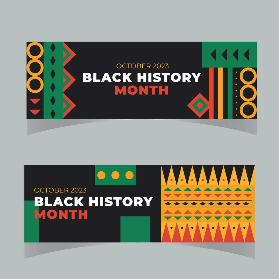 zwart vrouw figuur voor een zwart geschiedenis maand in een zigzag patroon vector