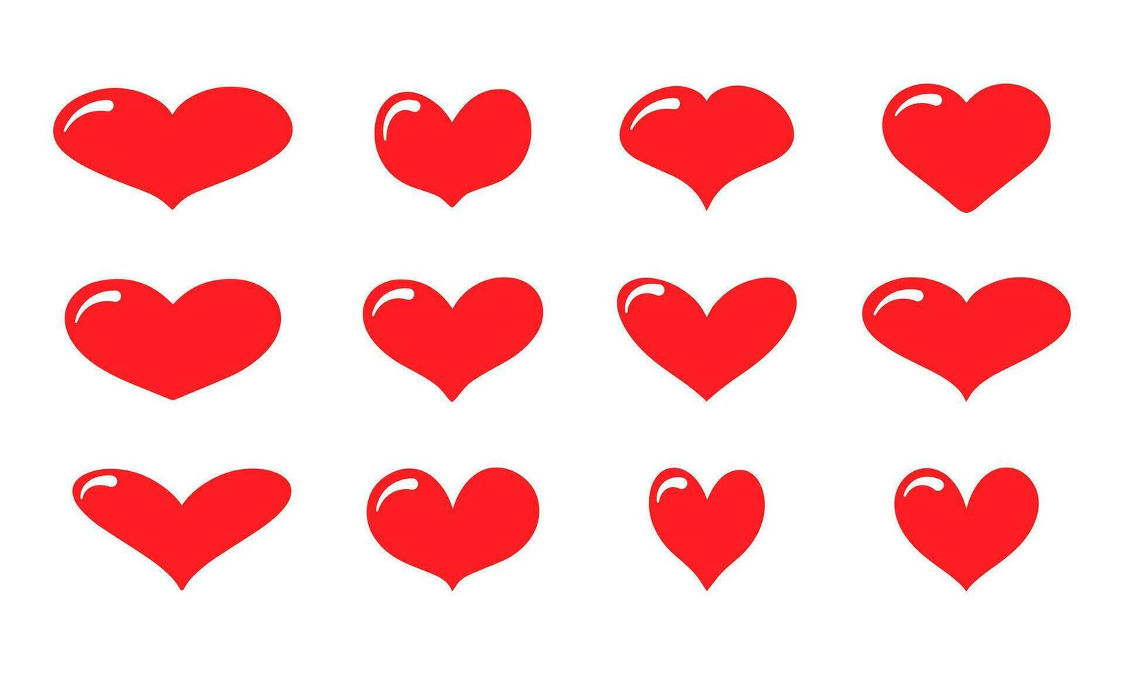 rood hand- getrokken hart met schittering vector illustratie. liefde tekening voor Valentijnsdag dag en liefde decoraties