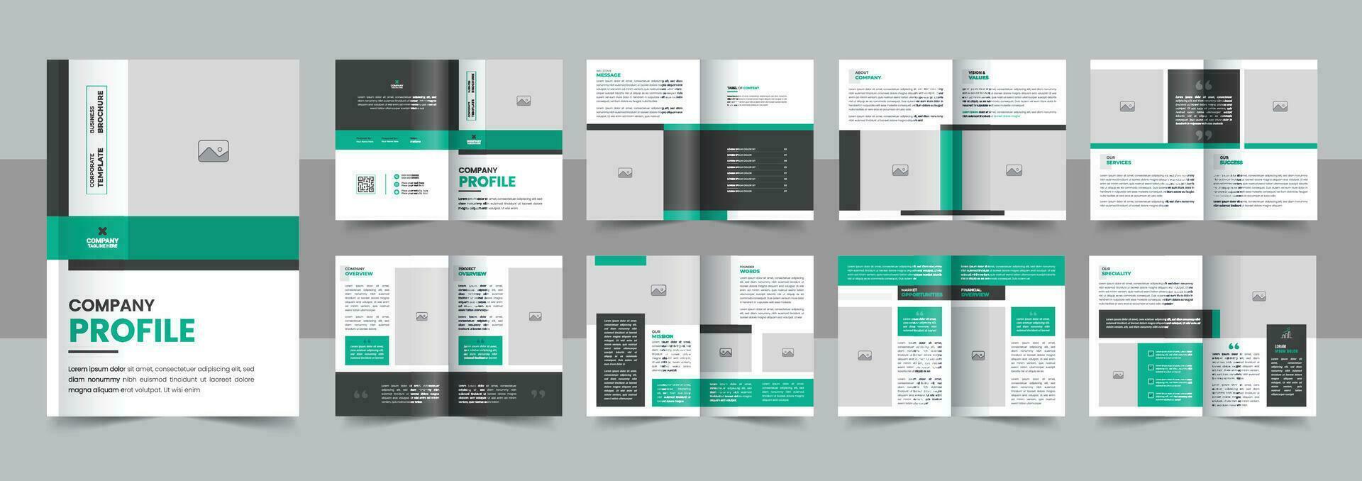 bedrijf profiel brochure sjabloon ontwerp creatief modern zakelijke bedrijf brochure vector