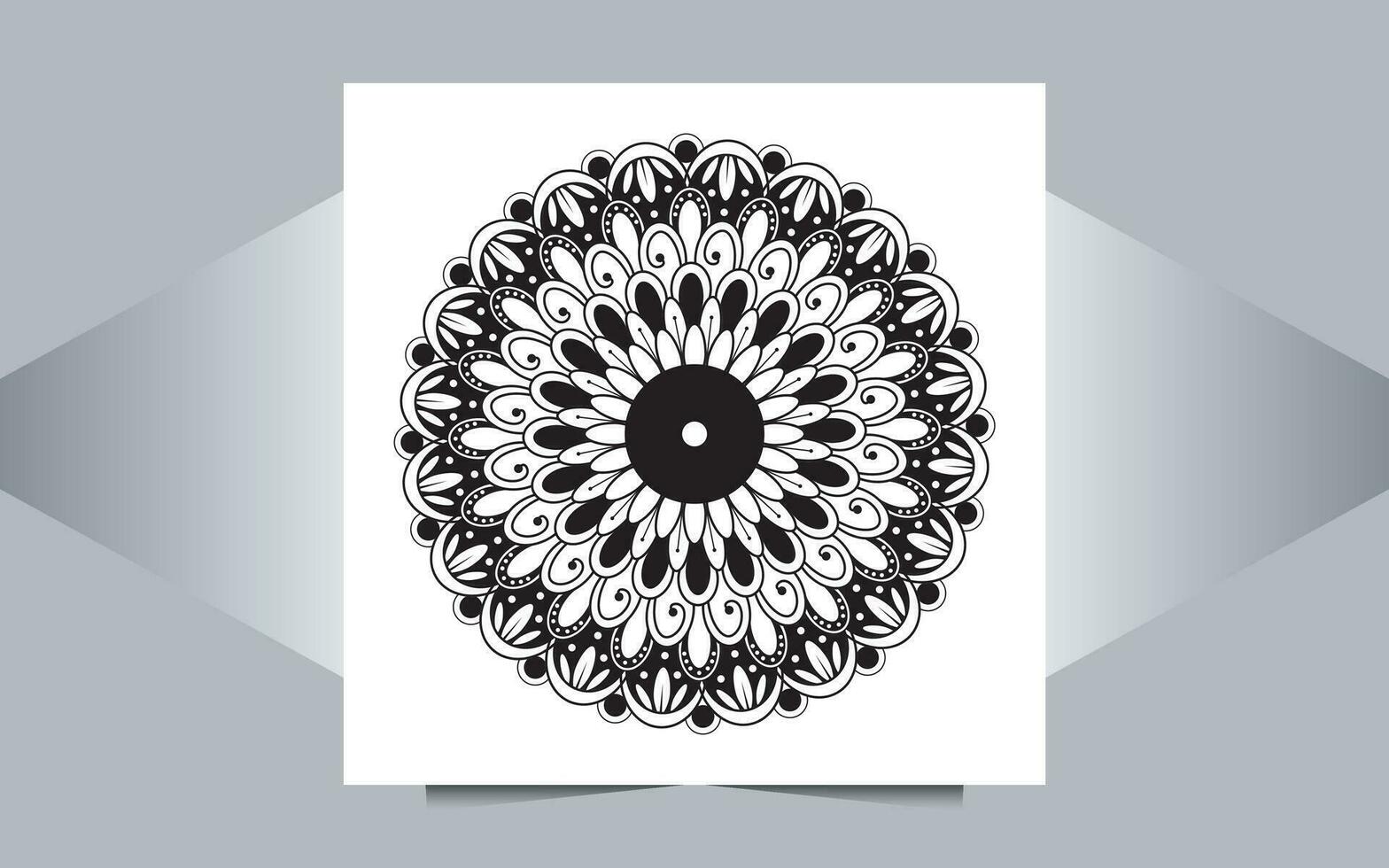 mooi bloemen mandala vector ontwerp