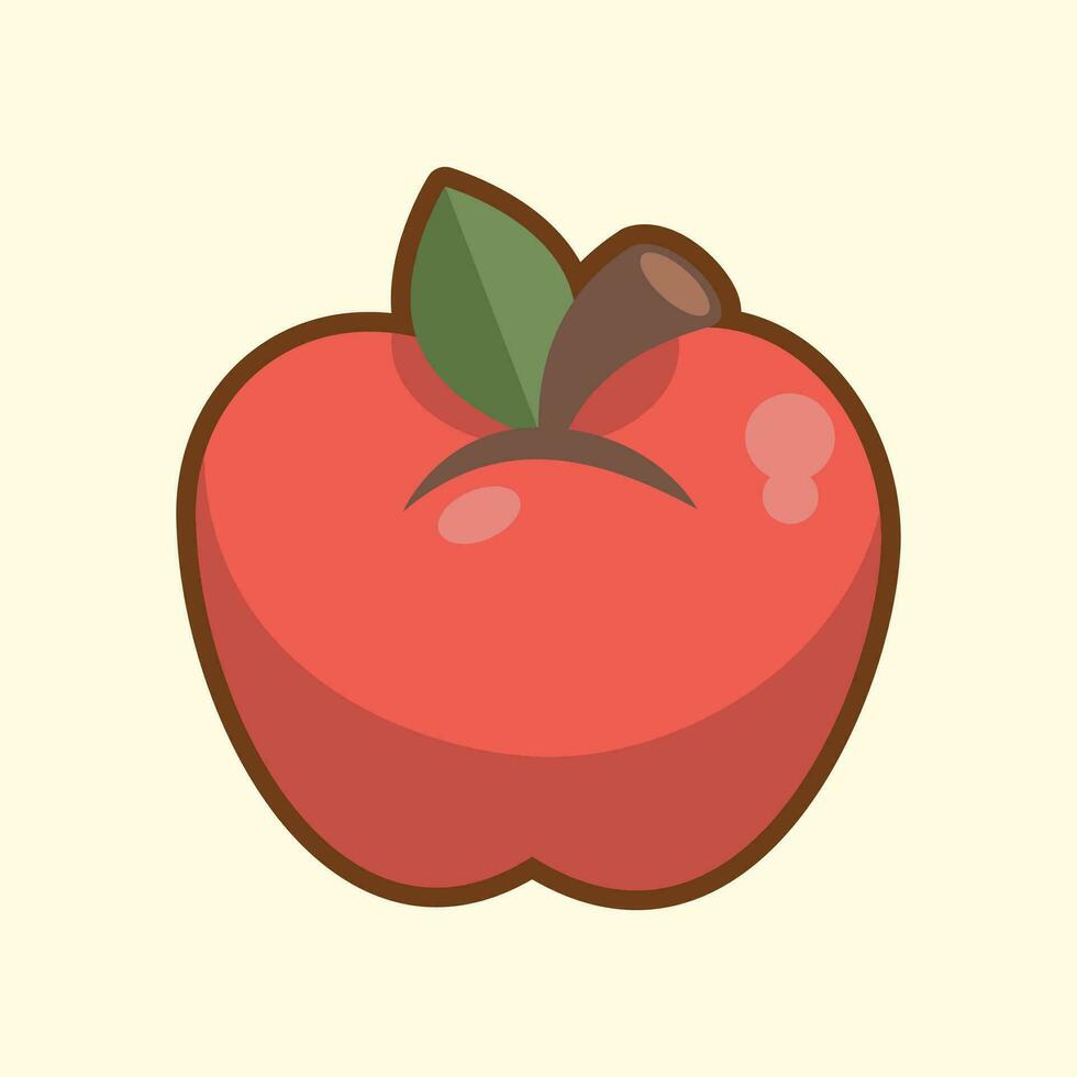 rood appel vector illustratie, rood appel klem kunst