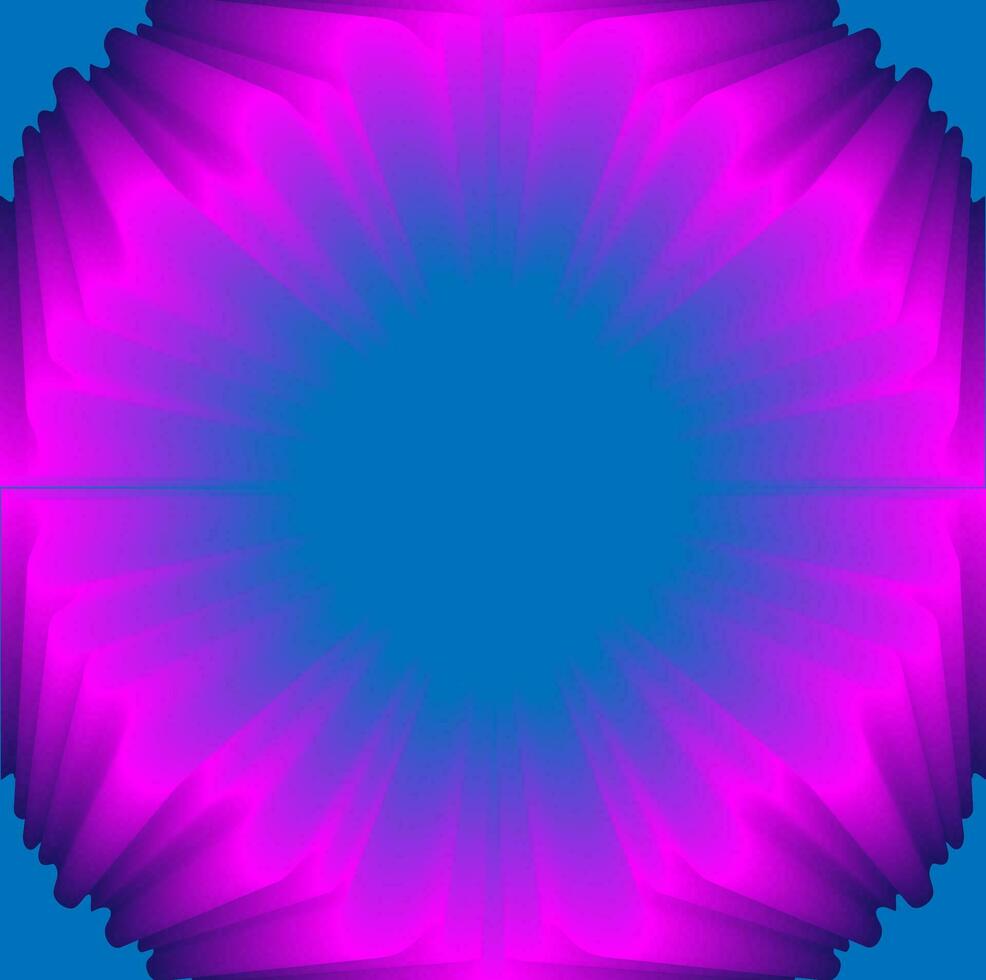 vector abstract illustratie in de het formulier van een origineel ronde patroon Aan een Purper en blauw achtergrond