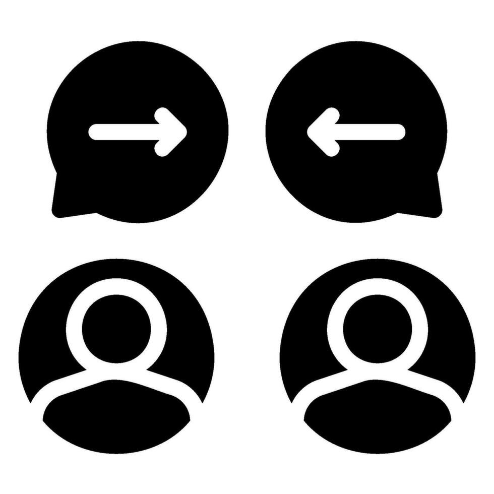 conflict glyph-pictogram vector