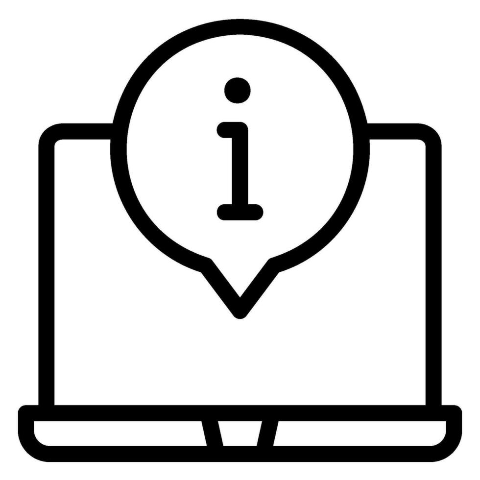 laptop lijn icoon vector