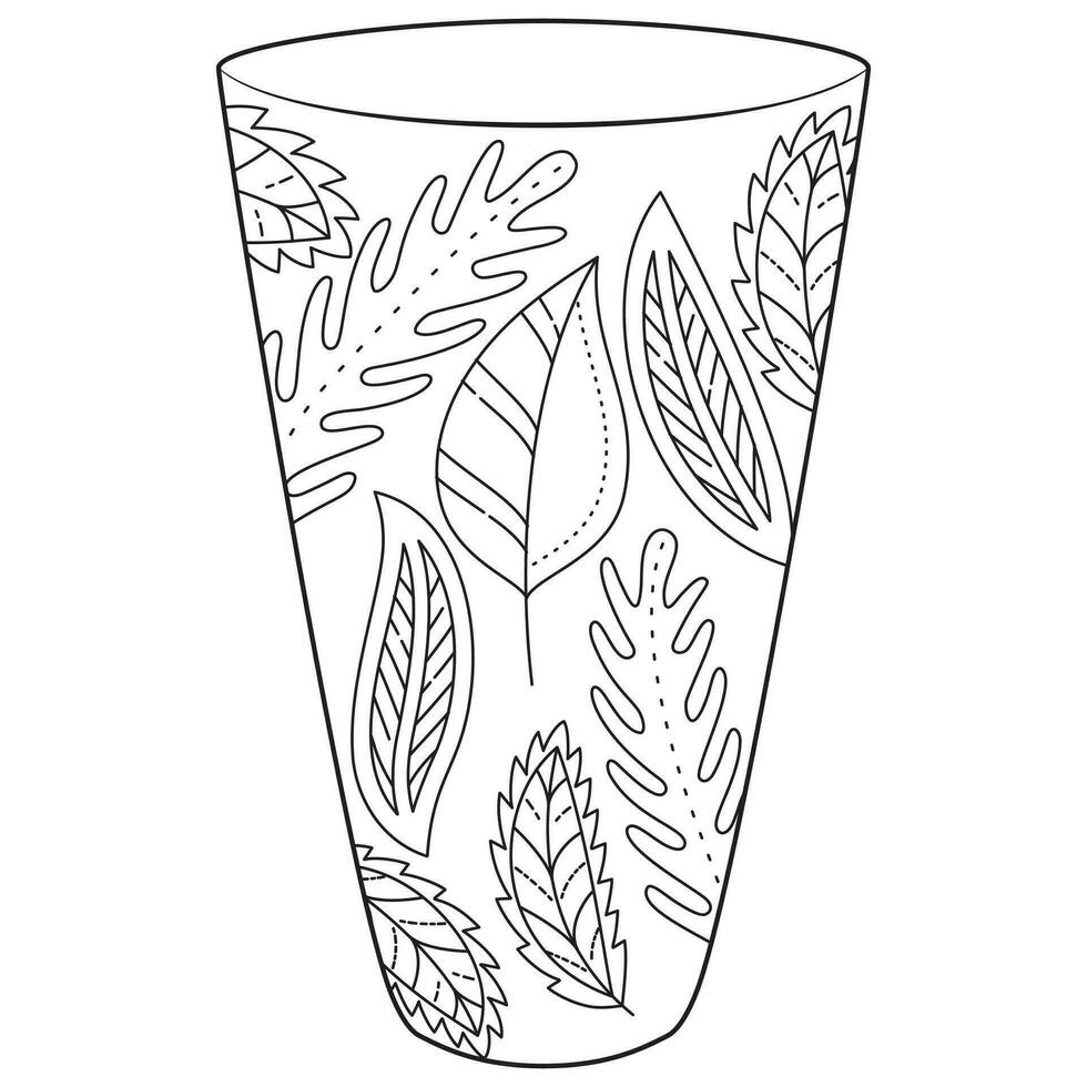 schets vaas, vector lineair. vaas pottenbakkerij, oude pot Grieks. kleur bladzijde