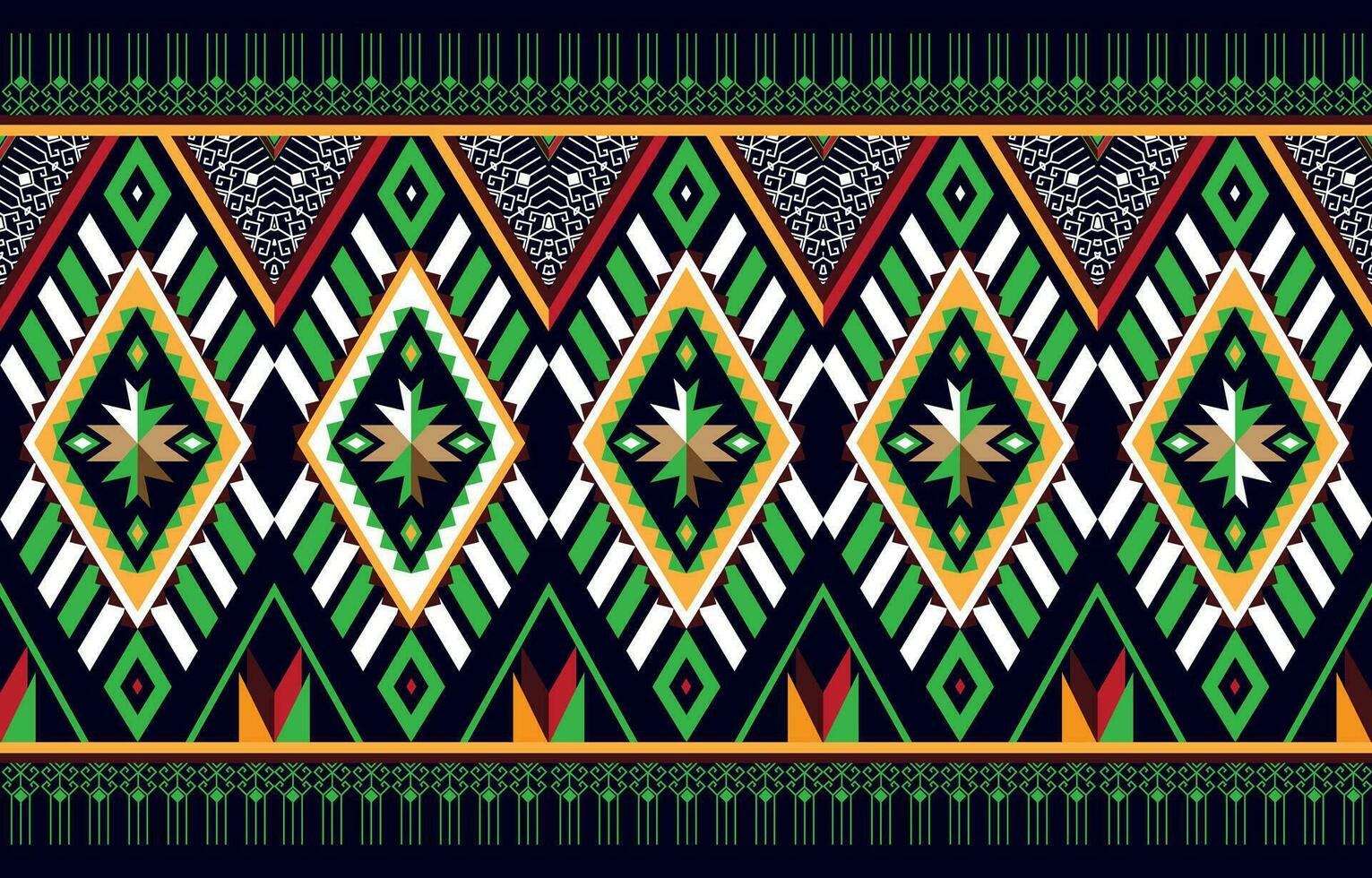 etnisch tribal ikat naadloos patroon ontwerp. aztec kleding stof tapijt mandala ornament chevron textiel behang decoratie. Indisch meetkundig kleding stof Afrikaanse Amerikaans structuur vector illustraties.