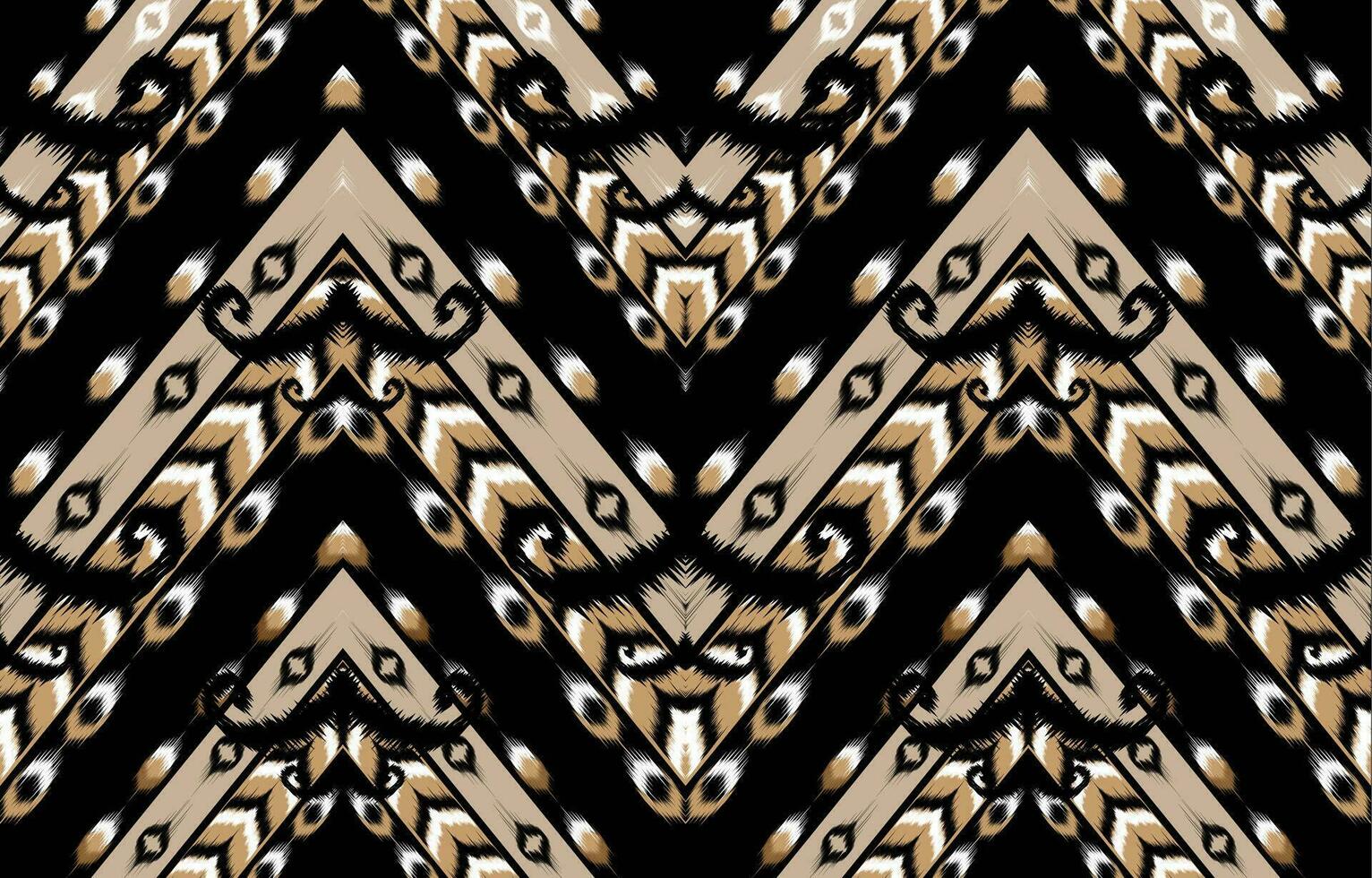 ikat bloemen paisley borduurwerk Aan zwart achtergrond.geometrisch etnisch oosters patroon traditioneel. aztec stijl abstract vector illustratie.ontwerp voor textuur,stof,kleding,verpakking,decoratie,tapijt