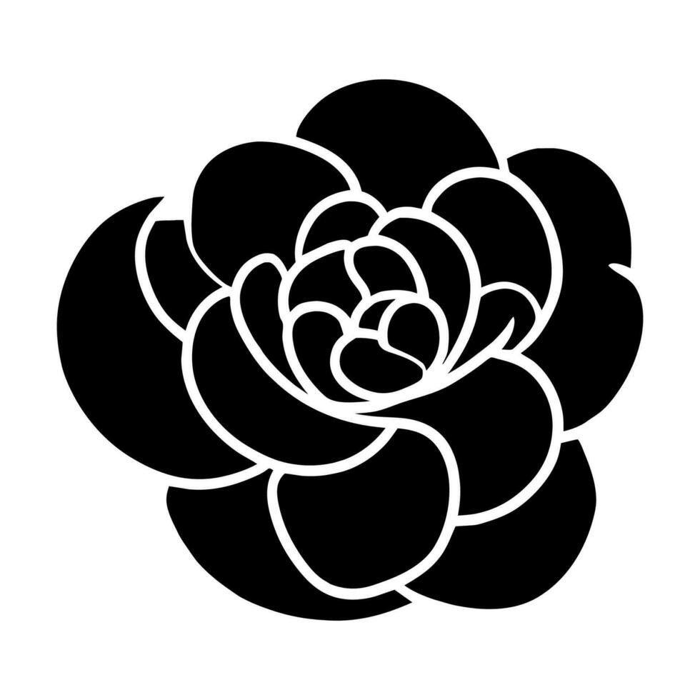 hand- getrokken gemakkelijk bloem illustratie vector