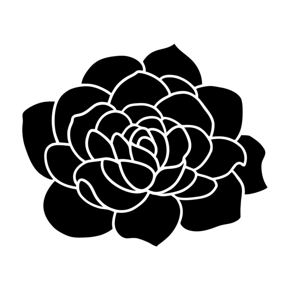 hand- getrokken gemakkelijk bloem illustratie vector